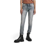 G-STAR Lynn Mid Skinny Jeans, Vaqueros para Mujer, Gris (faded industrial grey D06746-9882-B336), 27W / 34L