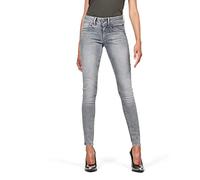 G-STAR Lynn Mid Skinny Jeans, Vaqueros para Mujer, Gris (faded industrial grey D06746-9882-B336), 32W / 32L
