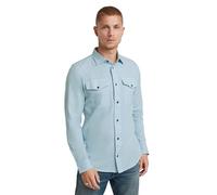 G-Star Marine Slim Long Sleeve Shirt, Camisetas para Hombre, Azul (Faze Blue GD D24963-d454-c589), XXL