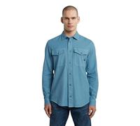 G-STAR Marine Slim Long Sleeve Shirt, Camisetas para Hombre, Azul (Niagara GD D24963-D454-H055), M