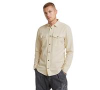 G-STAR Camisa Marine Slim, Camisetas para Hombre, Beige (Ecru GD D24963-d454-c487), M