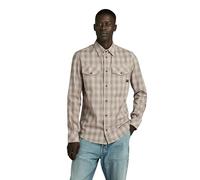 G-STAR Marine Slim Long Sleeve Shirt, Camisetas para Hombre, Multicolor (Shamrock Liam Check D24963-D531-G545), L