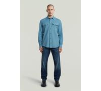 G-STAR Marine Slim Long Sleeve Shirt, Camisetas para Hombre, Azul (Niagara GD D24963-D454-H055), M