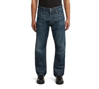 G-Star Men's Dakota Regular Straight Jeans, Colour Blue, Size: Waist 34, Inseam 32
