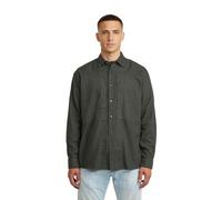 G-Star Men's Panelled Pkt Regular Shirt LS, Size: L, Color Gray