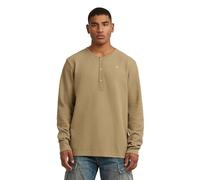G-Star Men's Structured Tweeter Granddad t LS, Size: XXL, Color Beige