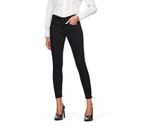 G-Star Para Mujer Arc 3D Mid Waist Skinny Jeans, Negro (pitch black D05477-B964-A810), 25W / 28L