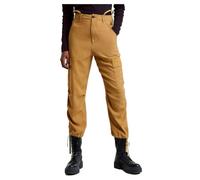 29 Pantalones Cargo Cropped Drawcord - Beige - Mujer