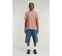 G-Star Nifous Stripe R T Dk Brick/etruscan Red Stripe Talla: XL | Camisetas Básicas Outlet | Hombre | Rojo