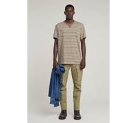 G-Star Nifous Stripe R T Ensis Green/dk Brick Stripe Talla: XL | Camisetas Básicas Outlet | Hombre | Verde