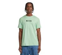 G-STAR Old Skool Logo R T Camiseta, Verde Birds Egg Green D25967-c812-g992, L Hombres