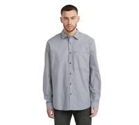 G-STAR One Pkt Regular Shirt LS, Salute Micro Stripe D28117-e067-h576, XL