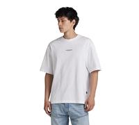 G-STAR Overdyed Center Chest Boxy T-Shirt, Camiseta Hombre, Blanco (White D24780-C336-110), L