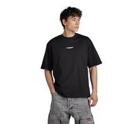 G-STAR Overdyed Center Chest Boxy T-Shirt, Camiseta Hombre, Negro (Dk Black D24780-C336-6484), S