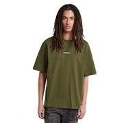 G-STAR Overdyed Center Chest Boxy T-Shirt, Camiseta Hombre, Verde (Shadow Olive D24780-C336-B230), M