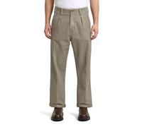 31-34 Pantalones Pleated Chino Relaxed - Marrón - Hombre