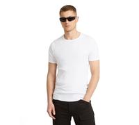 G-STAR Para Hombre Paquete De Dos Camisetas Base, Blanco (White D07205-124-110), M