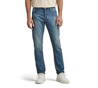 G-Star Para Hombre 3301 Slim style Jeans, Azul (antique faded blue opal restored 51001-B767-D359), 28W / 30L