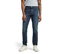 G-Star Para Hombre 3301 Slim style Jeans, Azul (worn in deep teal 51001-D164-D325), 30W / 32L