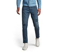 G-Star Para Hombre 3301 Slim style Jeans, Azul (worn in rivulet patch restored 51001-C048-C601), 32W / 34L