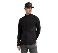 G-STAR Para Hombre 3D Biker Zip Through Knitted Sweater, Multicolor (dk black/asfalt D25070-C259-7242), L
