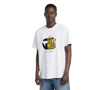 G-Star para Hombre Boombox Cartoon Loose r t, Blanco (White D25702-C336-110), L