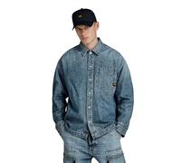 G-Star para Hombre Camisa Boxy Fit, Azul (Faded Monsoon D23007-D499-G564), XS