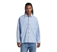 G-Star Para Hombre Camisa Boxy Fit , Multicolor (deep wave/white oxford D23007-7665-D858), M
