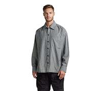 G-Star Para Hombre Camisa Boxy Fit , Multicolor (rinsed deck stripe D23007-D322-D850), L