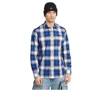G-Star para Hombre Camisa Bristum 2.0 Slim, Multicolor (Deep Blue Tyler Check D23553-D122-H041), S