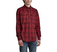 G-Star Para Hombre Camisa Navy Seal Regular, Multicolor (chateaux red carter check D20167-D196-D409), M