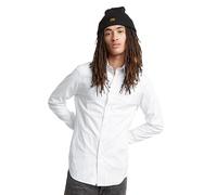 G-STAR Para Hombre Camisa Uniform Slim, Blanco (White D25176-D701-110), XS