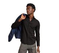 G-STAR Para Hombre Camisa Uniform Slim, Negro (dk Black D25176-D701-6484), XS