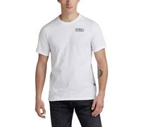 G-Star Para Hombre Camiseta Back Graphic Slim, Blanco (white D23906-336-110), S
