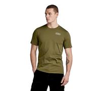 G-Star Para Hombre Camiseta Back Graphic Slim, Verde (dark olive D23906-336-C744), M