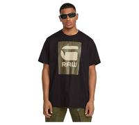 G-STAR Para Hombre Camiseta Burger Box Rain Loose, Negro (dk Black D26478-C336-6484), M