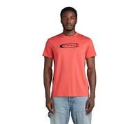 G-Star para Hombre Camiseta Distressed Old School Logo, Rosa (Finch D24365-336-5789), S