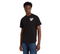 G-Star para Hombre Camiseta Engine Back Graphic Loose, Negro (dk Black D24690-C336-6484), XL