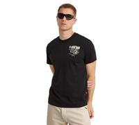 G-Star para Hombre Camiseta Headphones Back Graphic, Negro (dk Black D24687-C372-6484), XS