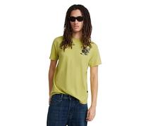 G-Star para Hombre Camiseta Headphones Back Graphic, Verde (Linden Green D24687-C372-G306), XS