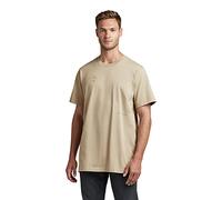 G-Star Para Hombre Camiseta Irregular Graphics Loose, Beige (spray green D22818-C784-D606), L