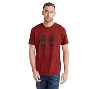 G-Star para Hombre Camiseta Masks Graphic, Rojo (Dry Red D25160-336-5298), M