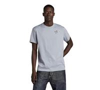 G-Star Para Hombre Camiseta Megaphone Graphic, Gris (dim grey D23898-336-3885), S