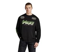 G-Star Para Hombre Camiseta Moto Boxy Graphic, Negro (dk black D23878-C336-6484), XL