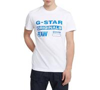 G-Star para Hombre Camiseta Originals, Blanco (White D25969-C506-110), S