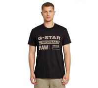 G-STAR Para Hombre Camiseta Originals, Negro (dk Black D25969-C506-6484), S