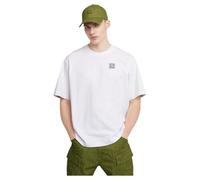 G-STAR Para Hombre Camiseta QR Mini Maxi Boxy, Blanco (White D25975-C784-110), S