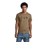 G-Star Para Hombre Camiseta RAW, Marrón (deep walnut D22776-C506-B743), S