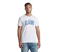 G-Star Para Hombre Camiseta RAW University, Blanco (white D22831-336-110), XS