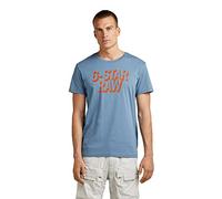 G-Star Para Hombre Camiseta Retro Shadow Graphic, Azul (azul D22210-C506-2182), S